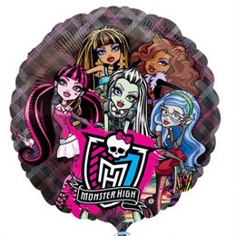 26 inch-es Monster High Átlátszó Fólia Lufi