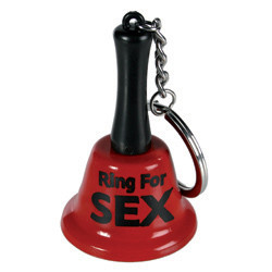 "Ring For Sex" Feliratú Csengő Kulcstartón