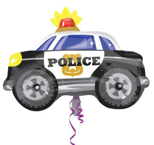 Police Car - Rendőrautó Fólia Lufi