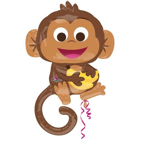 36 inch-es Happy Monkey - Boldog Majom Super Shape Fólia Lufi