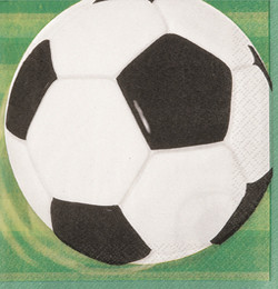 3-D Soccer - Foci Parti Szalvéta - 33 cm x 33 cm, 16 db-os
