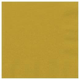 Gold Papír Parti Szalvéta - 33 cm x 33 cm, 20 db-os