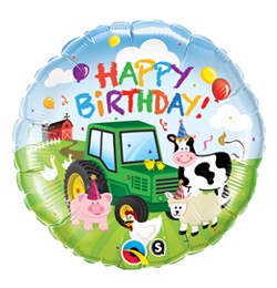 18 inch-es Farm Állatos - Birthday Barnyard Farmos Szülinapi Fólia Lufi
