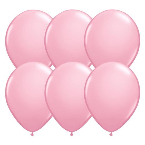 11 inch-es Pink (Standard) Kerek Lufi (6 db/csomag)